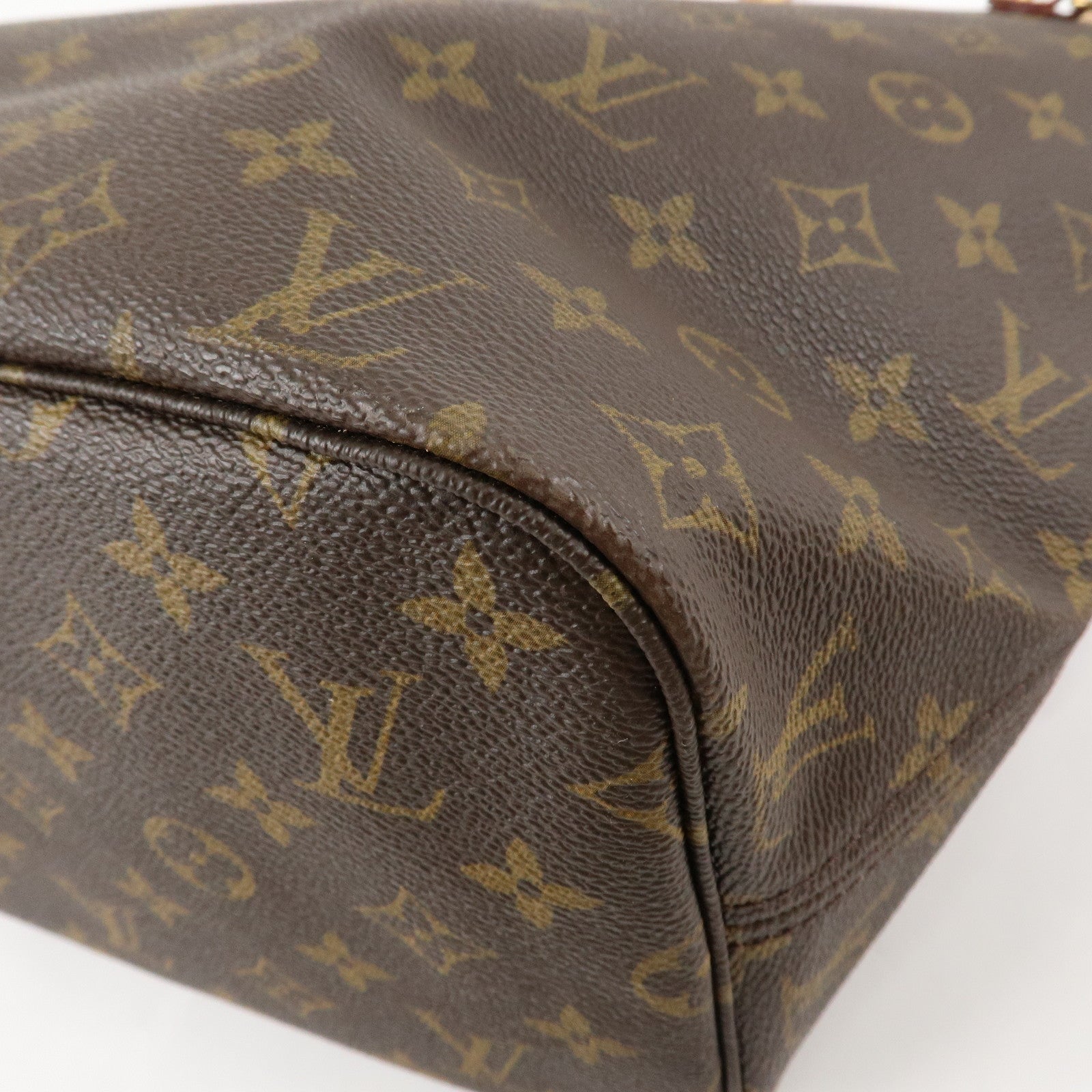 Louis Vuitton Monogram Neverfull MM Tote Bag Brown M40156 Used