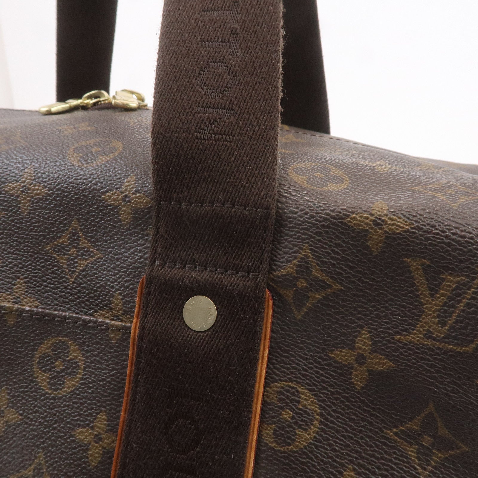 Louis Vuitton Monogram Weekender MM Boston Bag Brown M40476