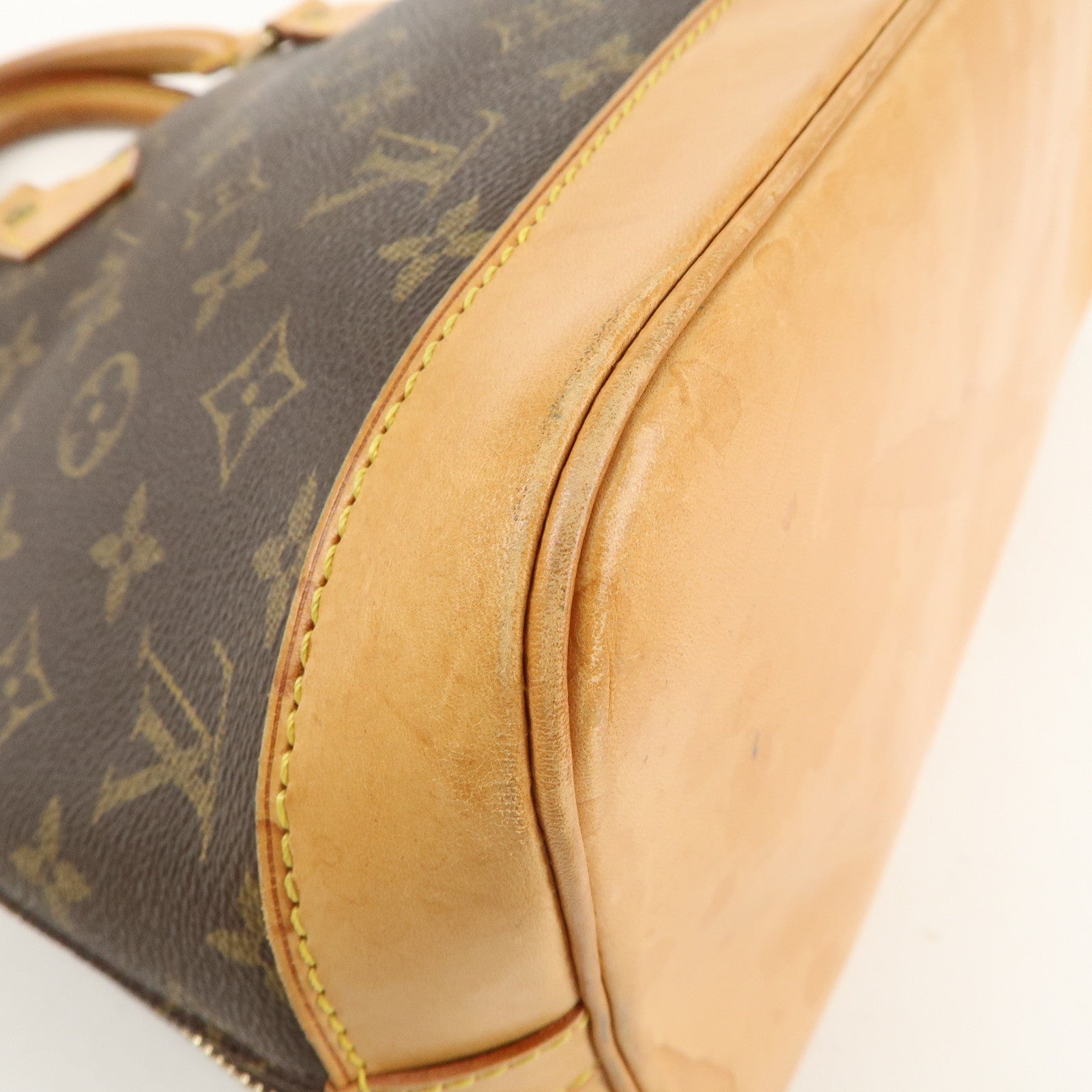 Louis Vuitton Monogram Alma Hand Bag Brown M51130