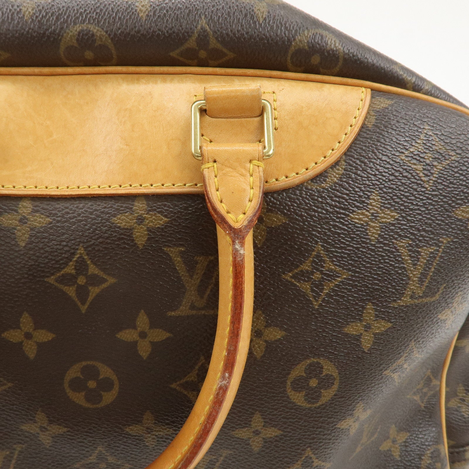 Louis Vuitton Monogram Deauville Hand Bag Brown M47270