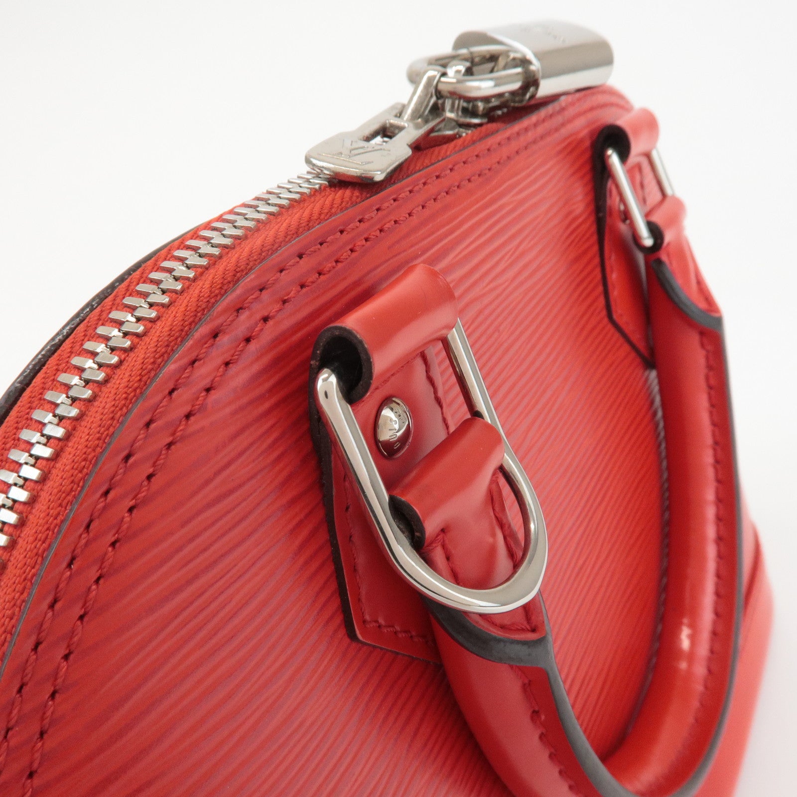 Louis Vuitton Epi Alma BB 2Way Bag Hand Bag Coquelicot M40854