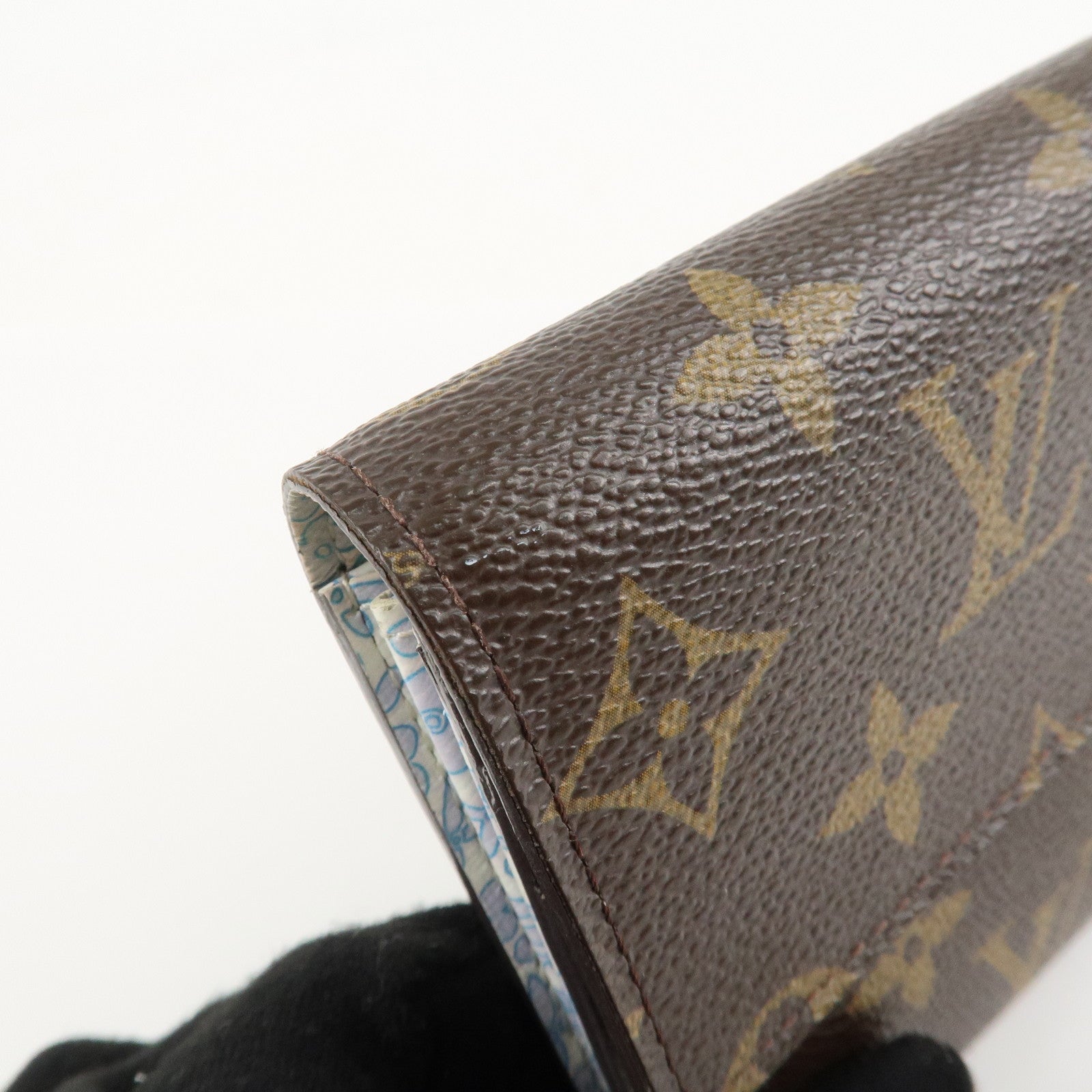 Louis Vuitton Monogram Fleuri Portefeuille Sarah Wallet *initialed Used