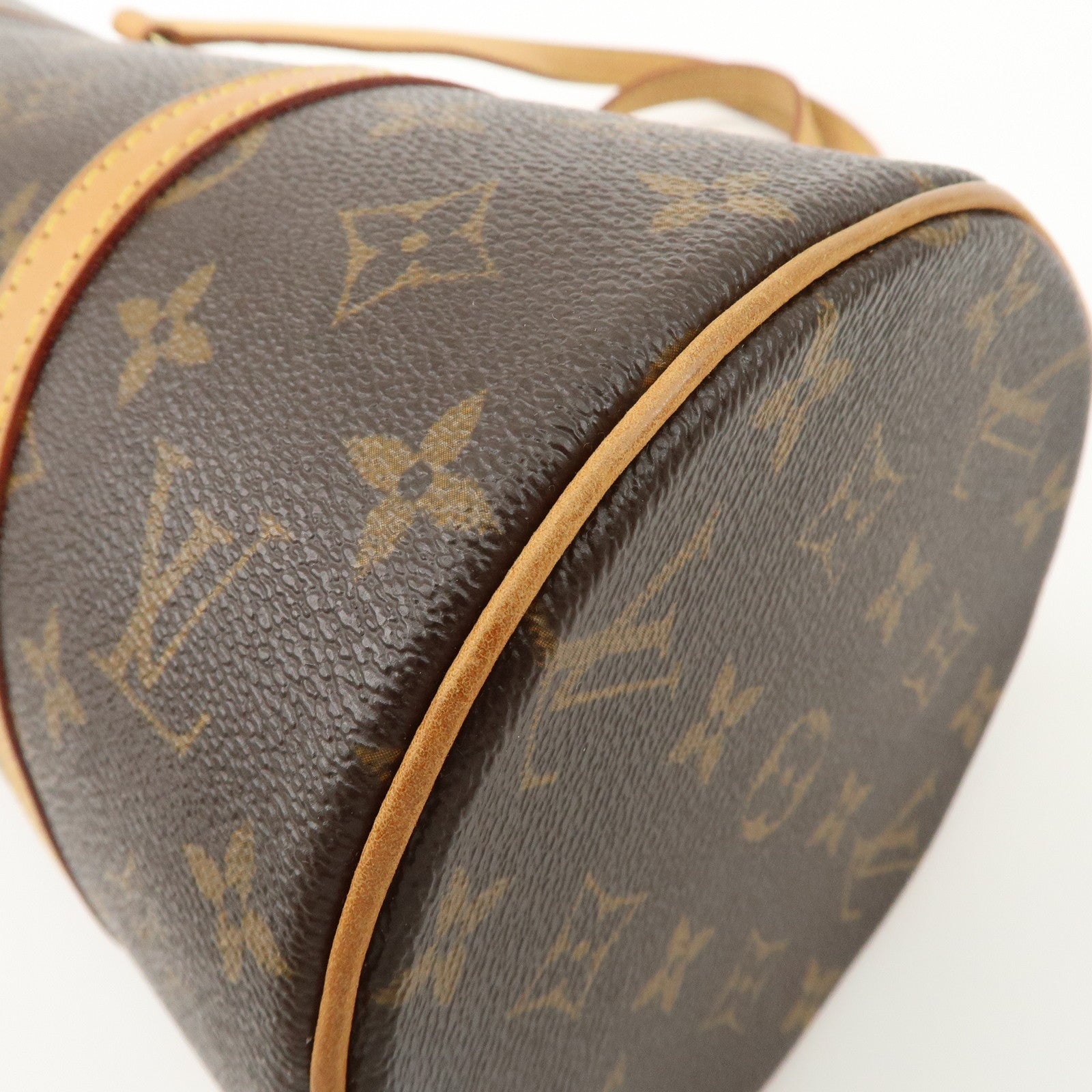 Louis Vuitton Monogram Papillon 30 Hand Bag Brown M51385 Used