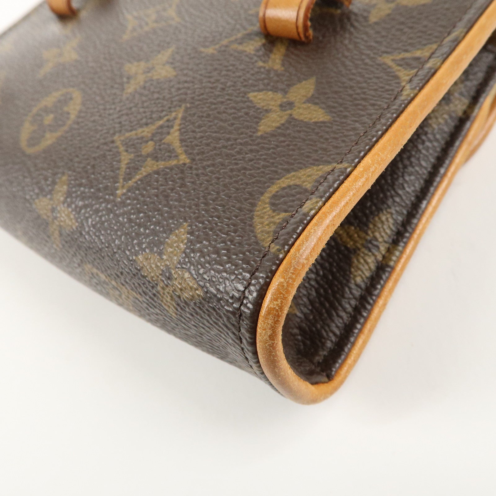 Louis Vuitton Monogram Pochette Florentine Waist Bag Belt XS M51855