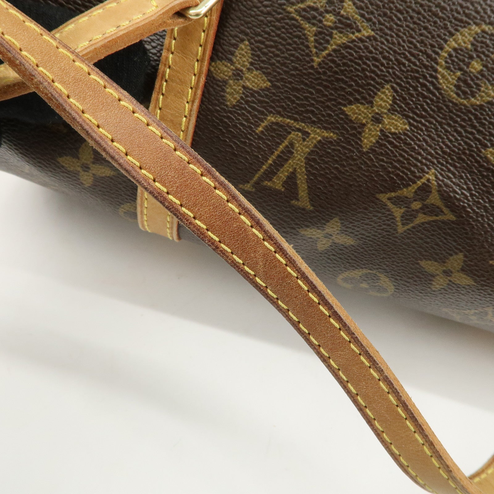 Louis Vuitton Monogram Papillon 30 Hand Bag Brown M51385 Used