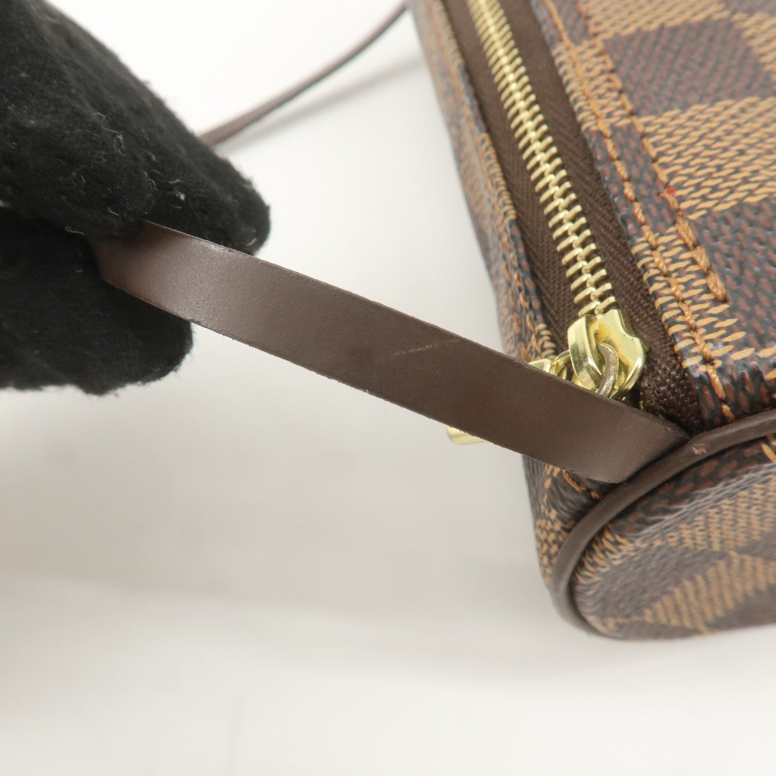 Louis Vuitton Damier Papillon Pouch For Papillon Bag Brown