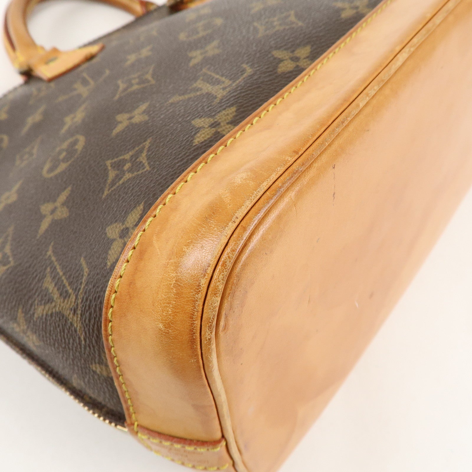 Louis Vuitton Monogram Alma Hand Bag Brown M51130