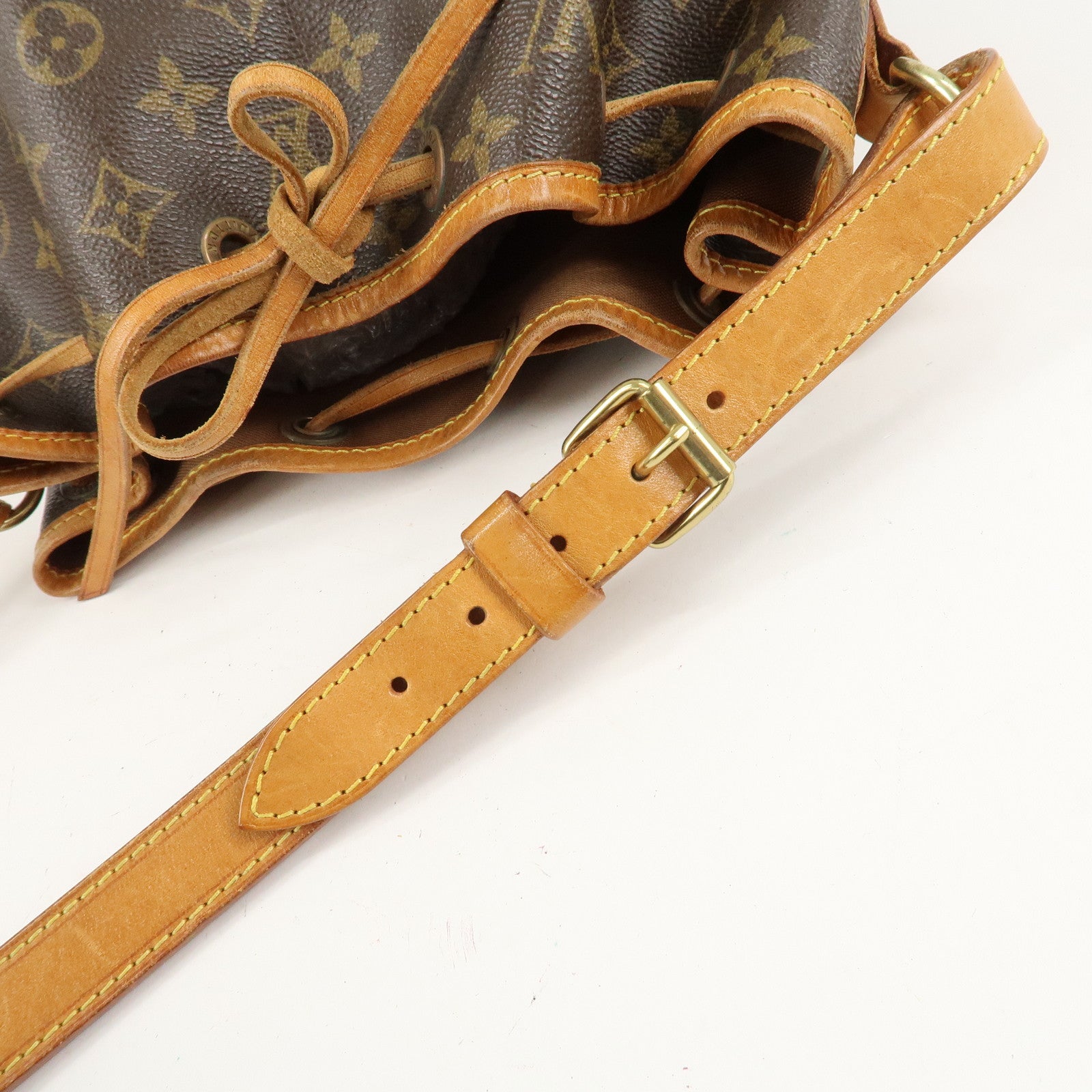 Louis Vuitton Monogram Petit Noe Shoulder Bag Brown M42226