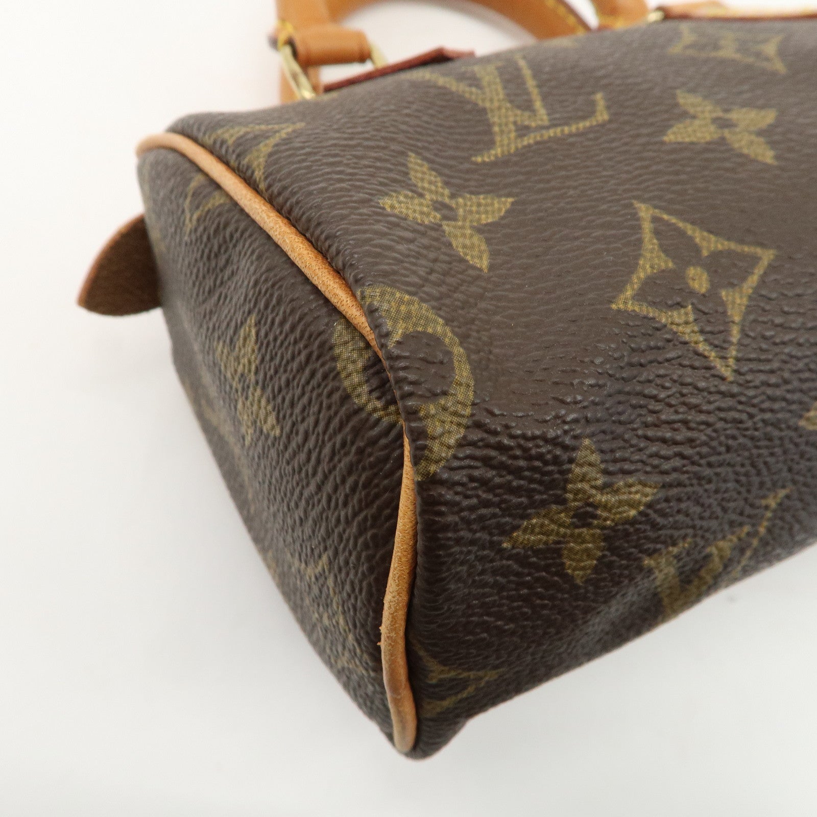 Louis Vuitton Monogram Mini Speedy 
Strap Brown M41534 Used