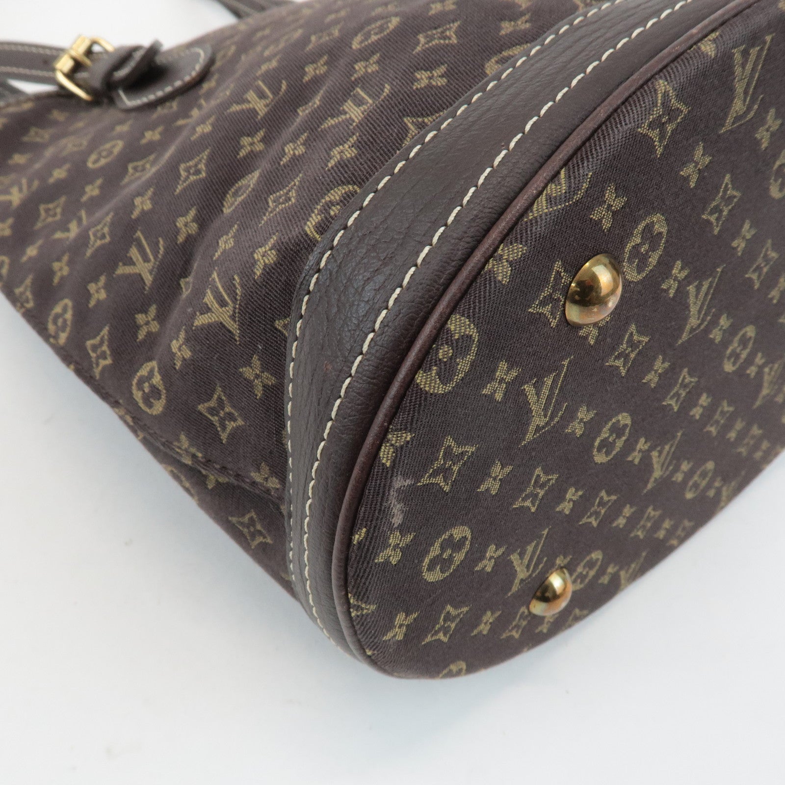 Louis Vuitton Monogram Mini Lin Bucket PM Shoulder Bag M95226 Used