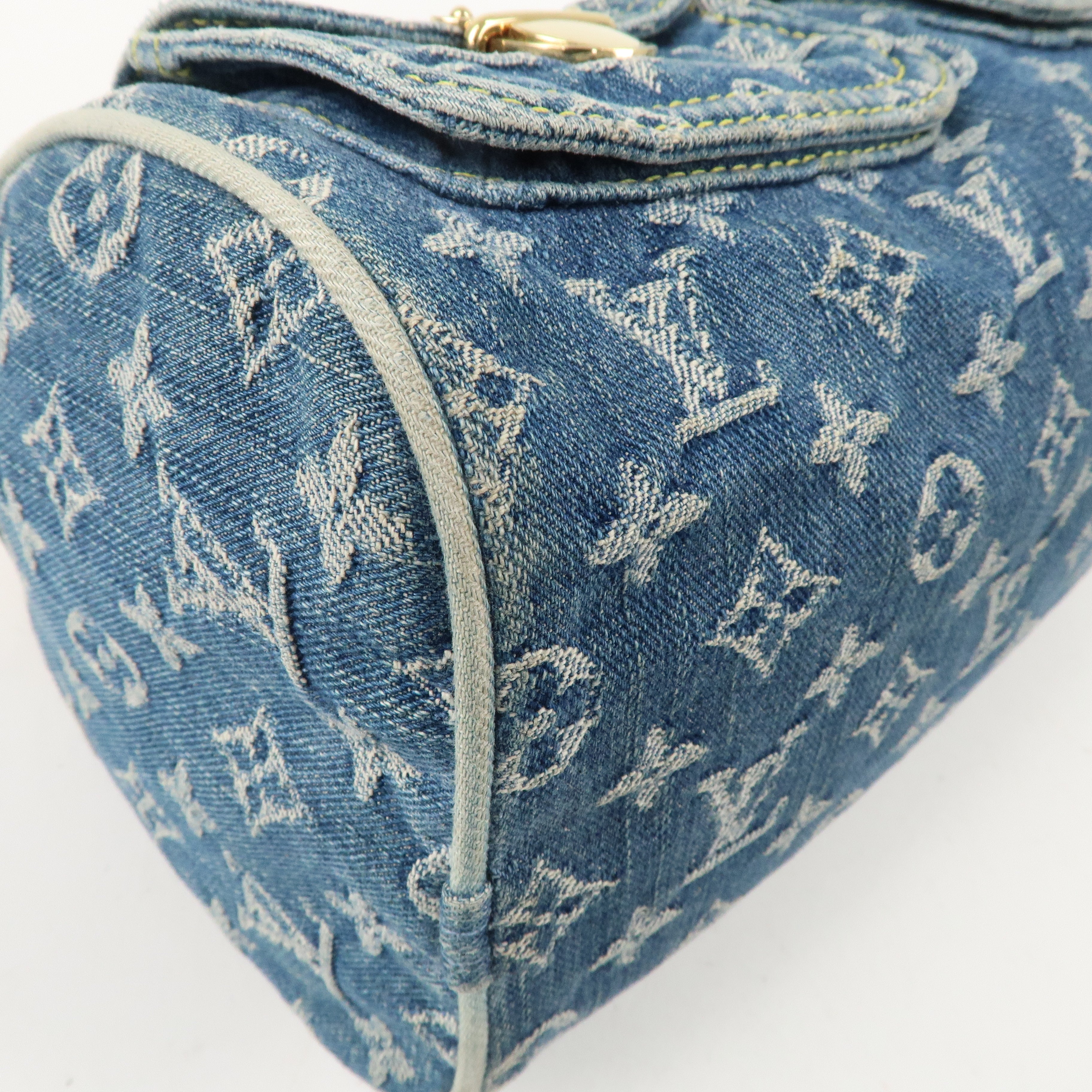 Louis Vuitton Monogram Denim Neo Speedy Boston Bag Blue M95019