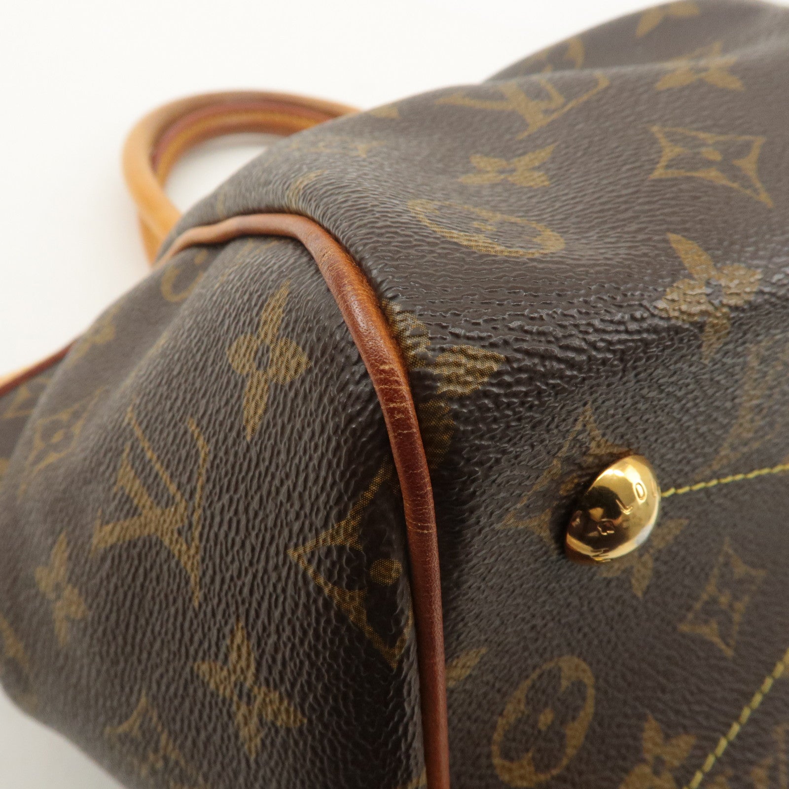 Louis Vuitton Monogram Tivoli PM Hand Bag Brown M40143