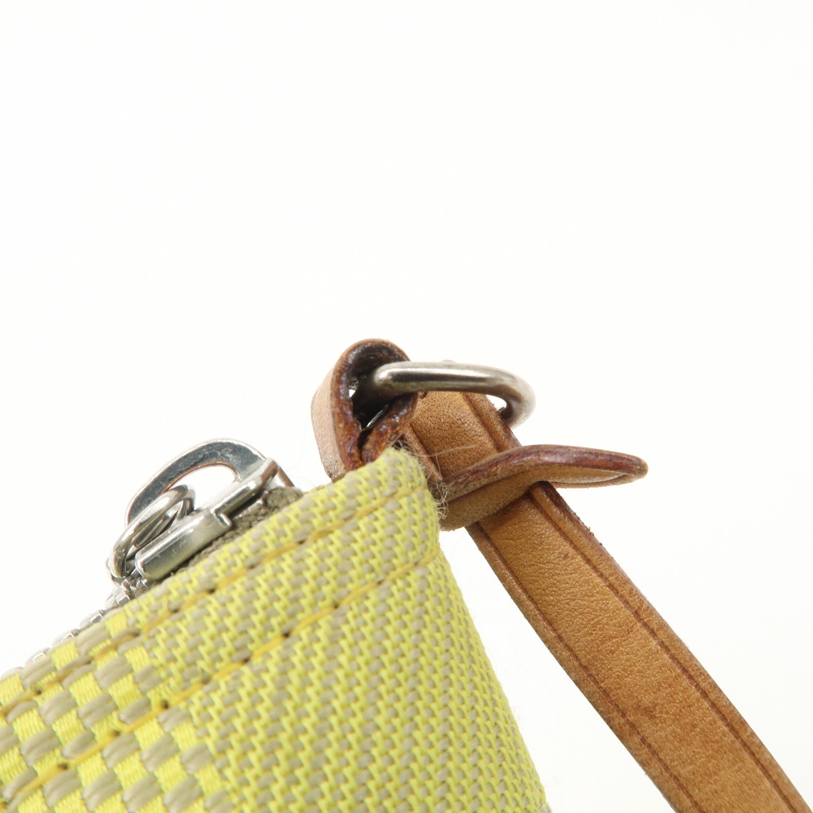 Louis Vuitton Damier Jean Volunteer Pouch Lime Yellow Used