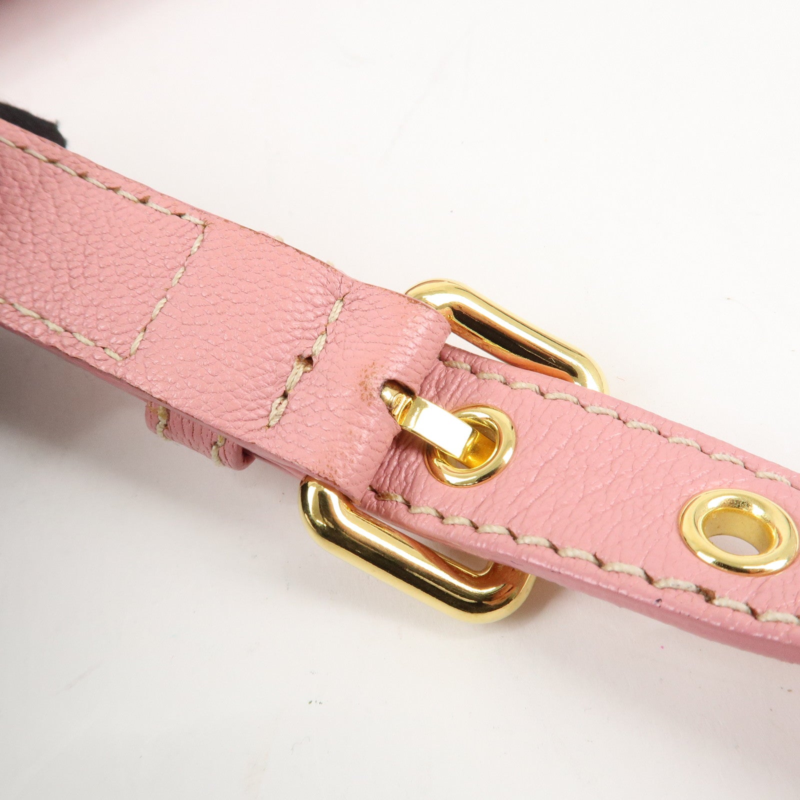 MIU MIU Leather Shoulder Bag Pink RTC460