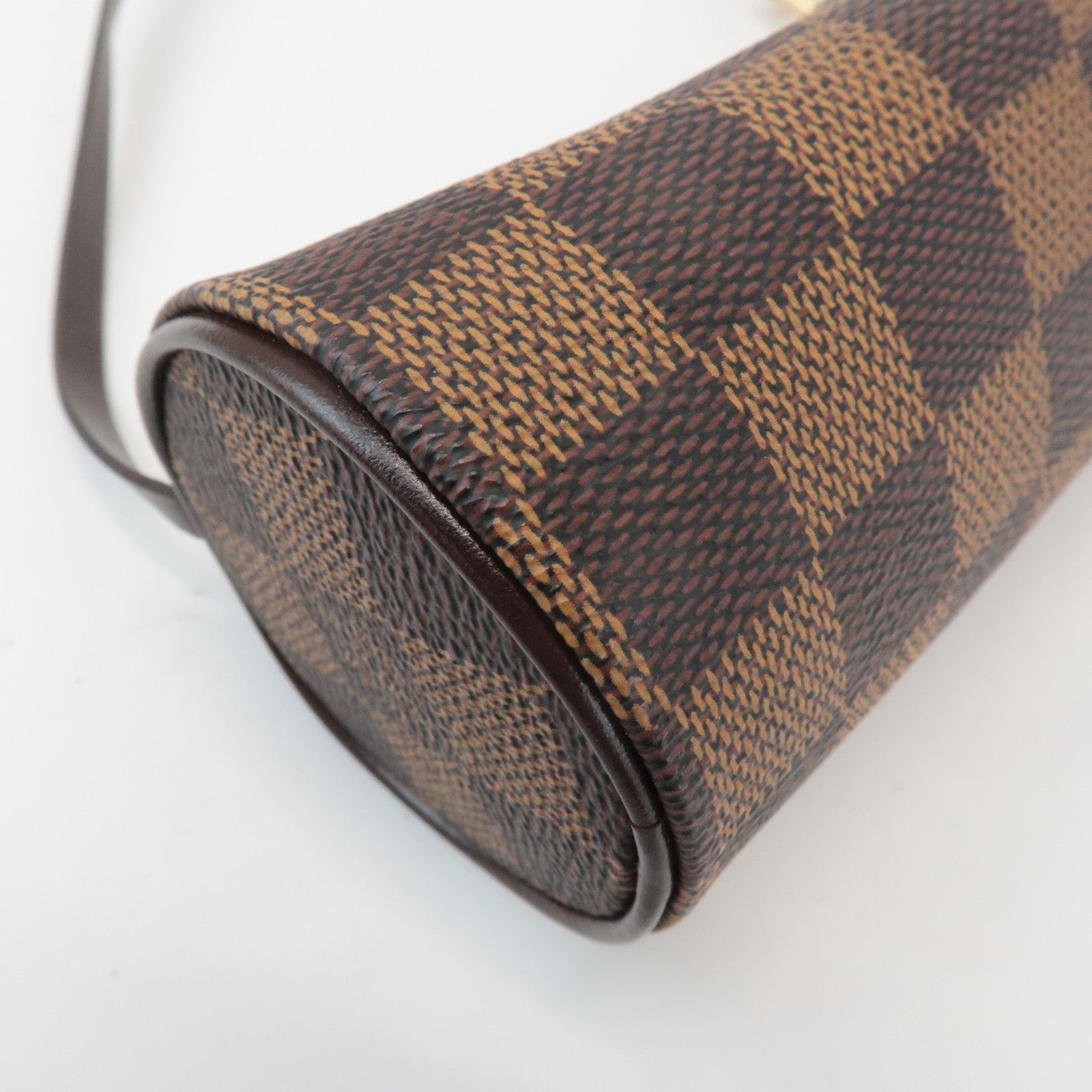 Louis Vuitton Damier Ebene Mini Pouch for Papillon Bag Brown Used