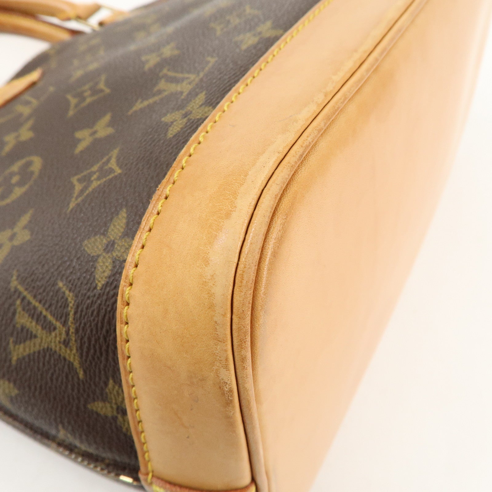 Louis Vuitton Monogram Alma Hand Bag Brown M51130