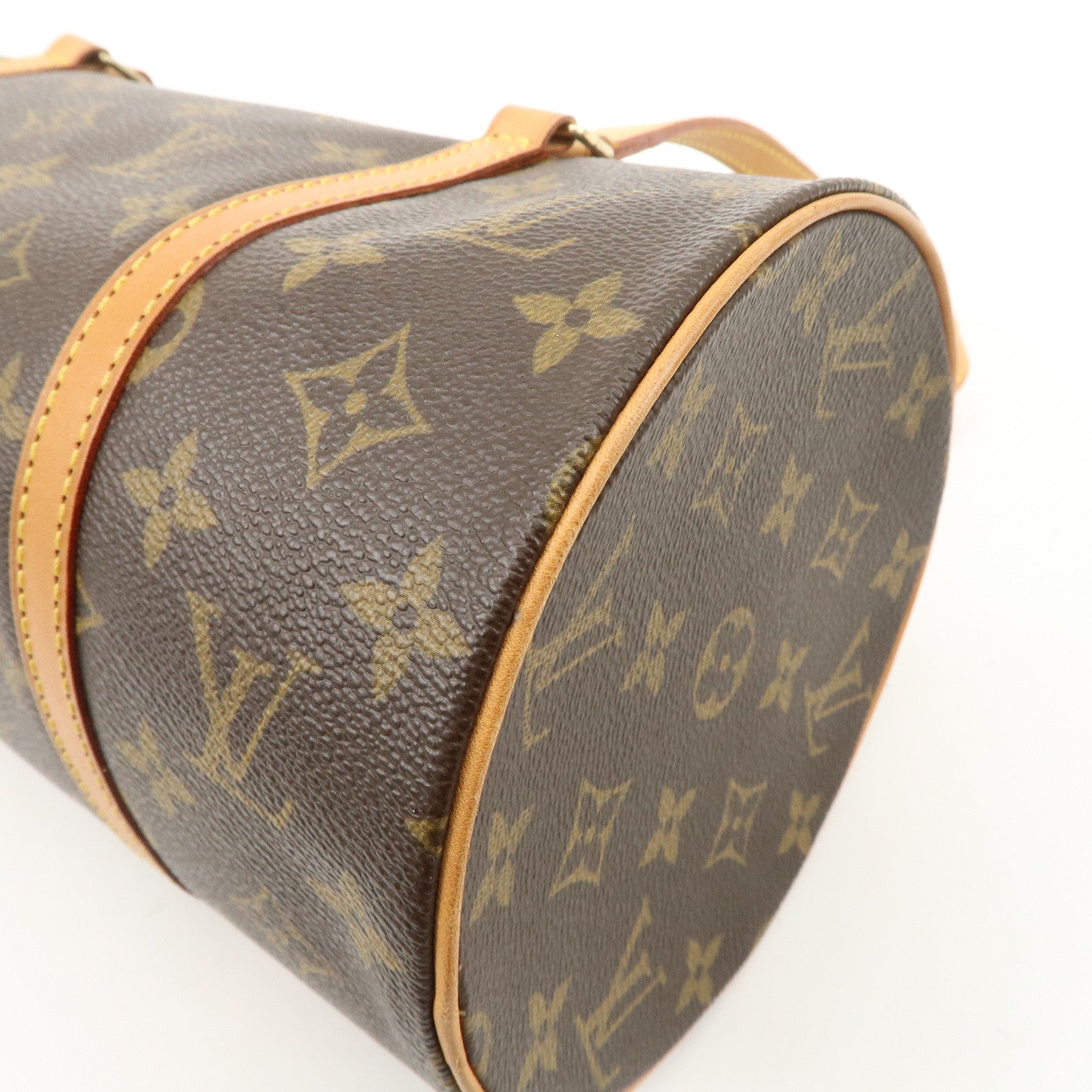 Louis Vuitton Monogram Papillon 30 Hand Bag Brown M51385 Used