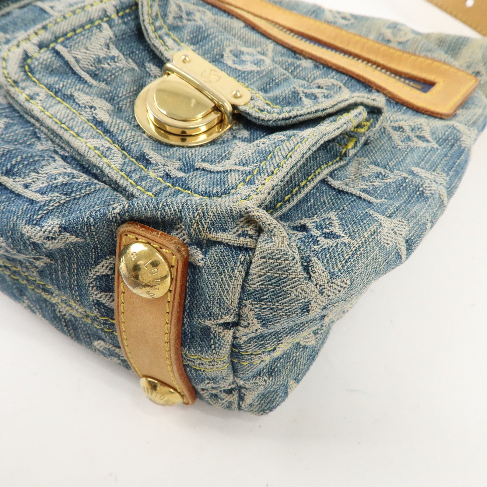 Louis Vuitton Monogram Denim Baggy PM Shoulder Bag M95049