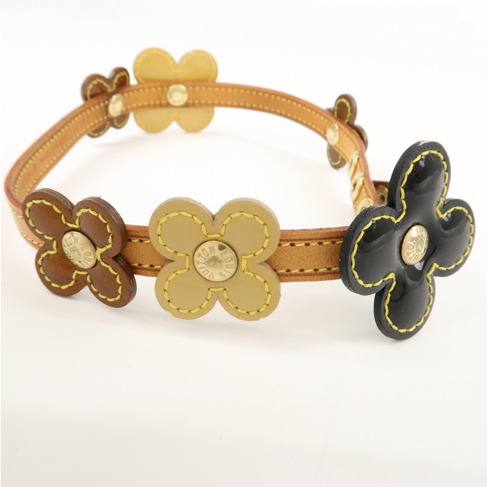 Louis Vuitton Monogram Vernis Flower Lexington Bracelet M92252 Used