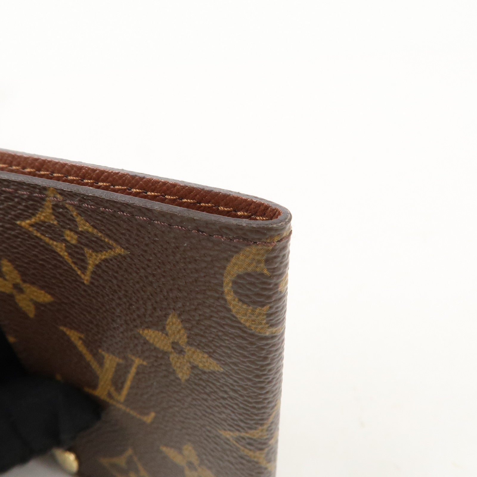 Louis Vuitton Monogram Porte Cartes Credit Pression Brown M60937