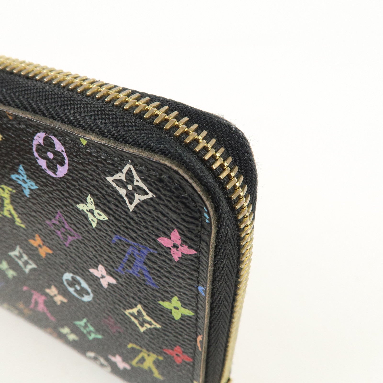 Louis Vuitton Monogram Multi Color Zippy Wallet Noir M60244