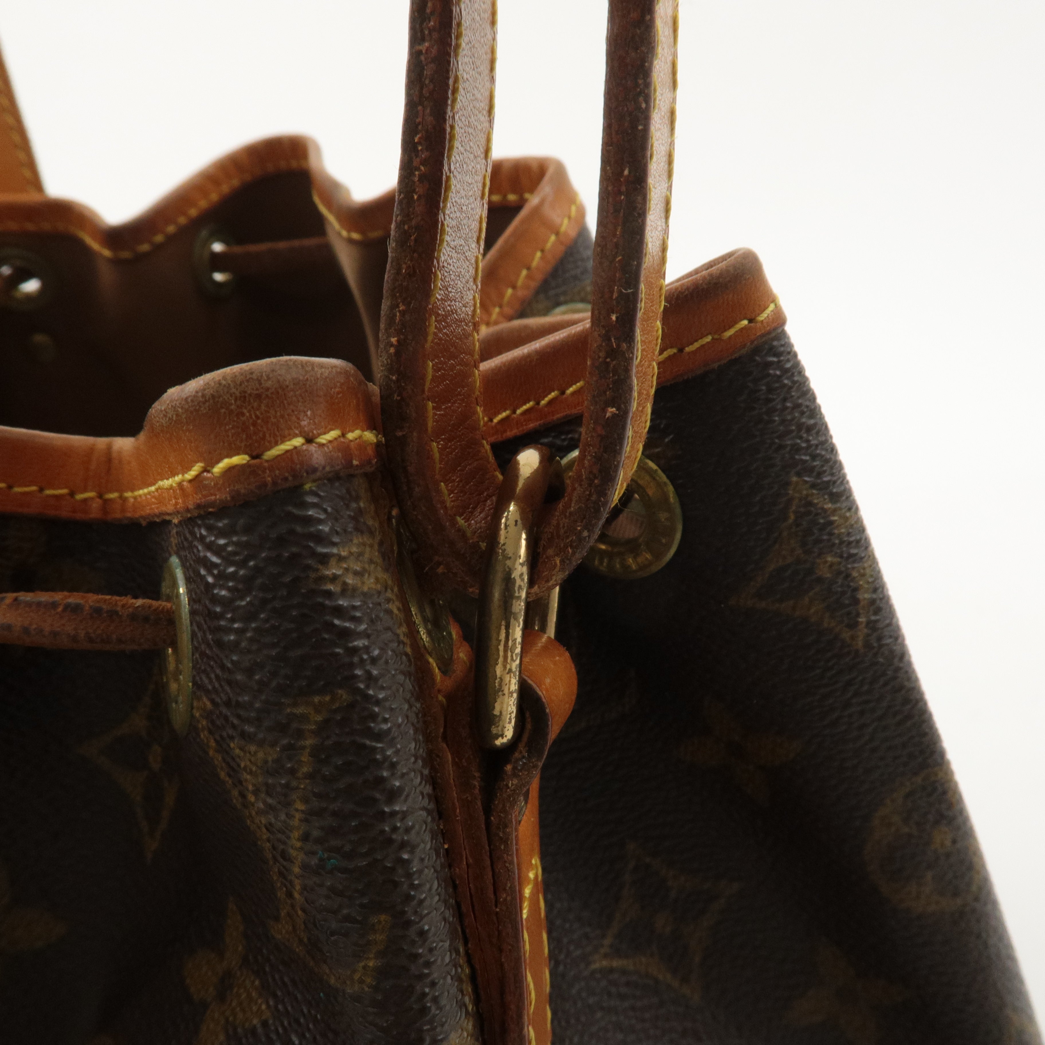 Louis Vuitton Monogram Petit Noe Shoulder Bag Brown M42226