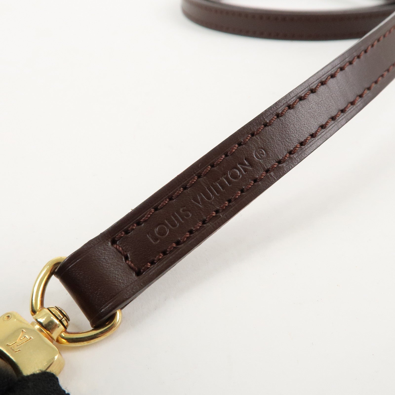 Louis Vuitton Leather Shoulder Strap For Epi Bag Brown Used