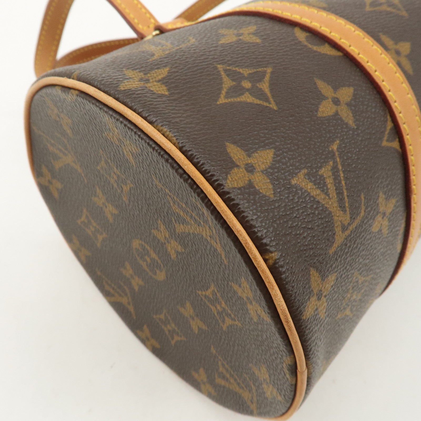 Louis Vuitton Monogram Papillon 30 Hand Bag Brown M51385