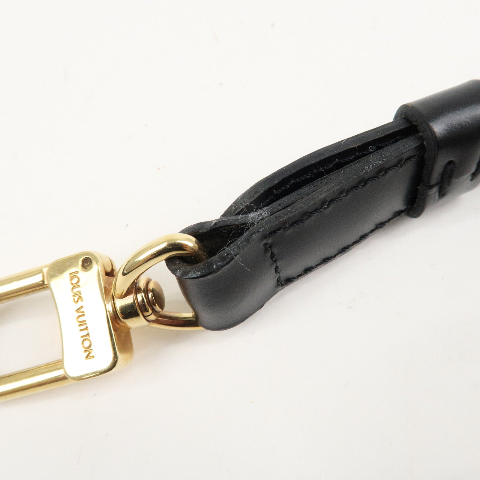 Louis Vuitton Leather Shoulder Strap For Epi Bag Noir 120cm Used