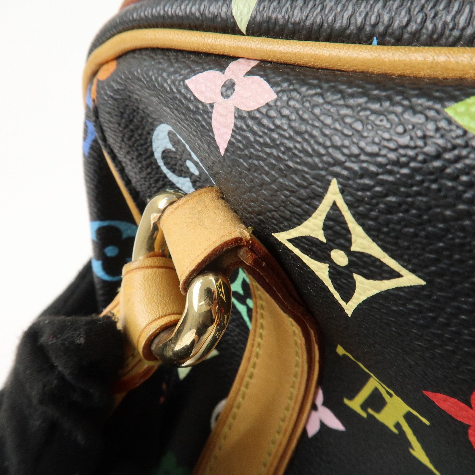 Louis Vuitton Monogram Multi Color Priscilla Hand Bag Noir M40097 Used