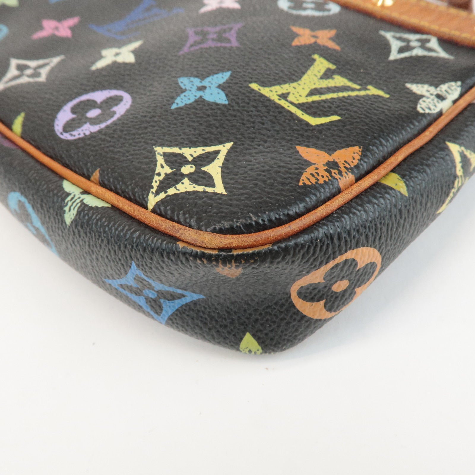 Louis Vuitton Monogram MultiColor Pochette Accessoires Noir M92648 Used