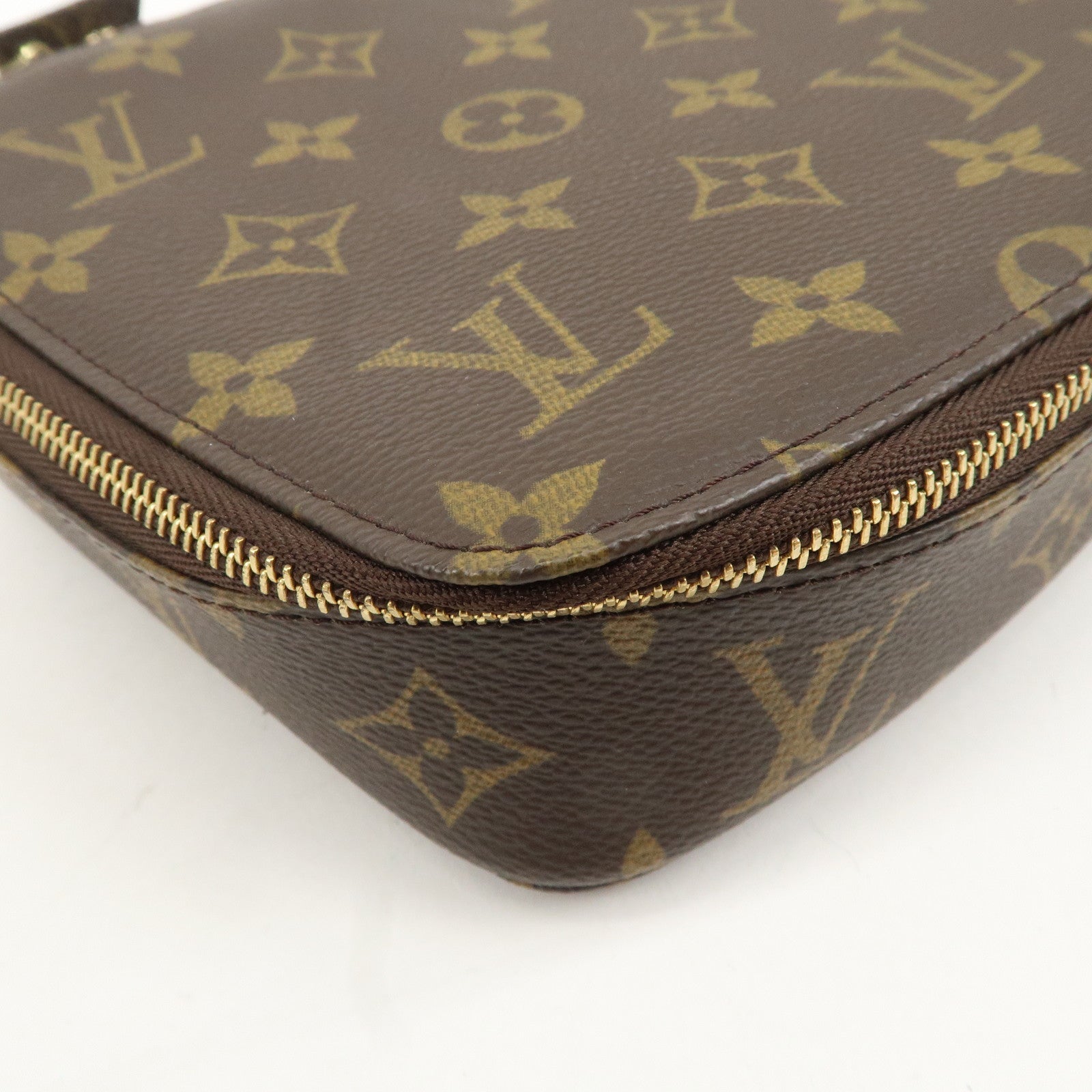 Louis Vuitton Monogram Posh Monte Carlo Pouch Brown M47352 Used