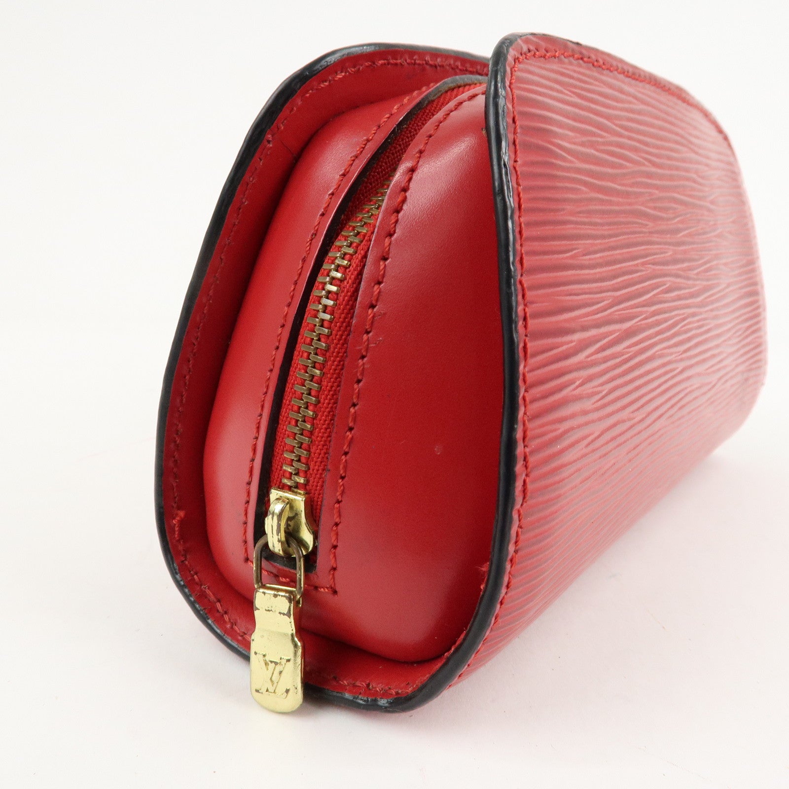 Louis Vuitton Epi Dauphine PM Pouch M48447 Castillian Red Used