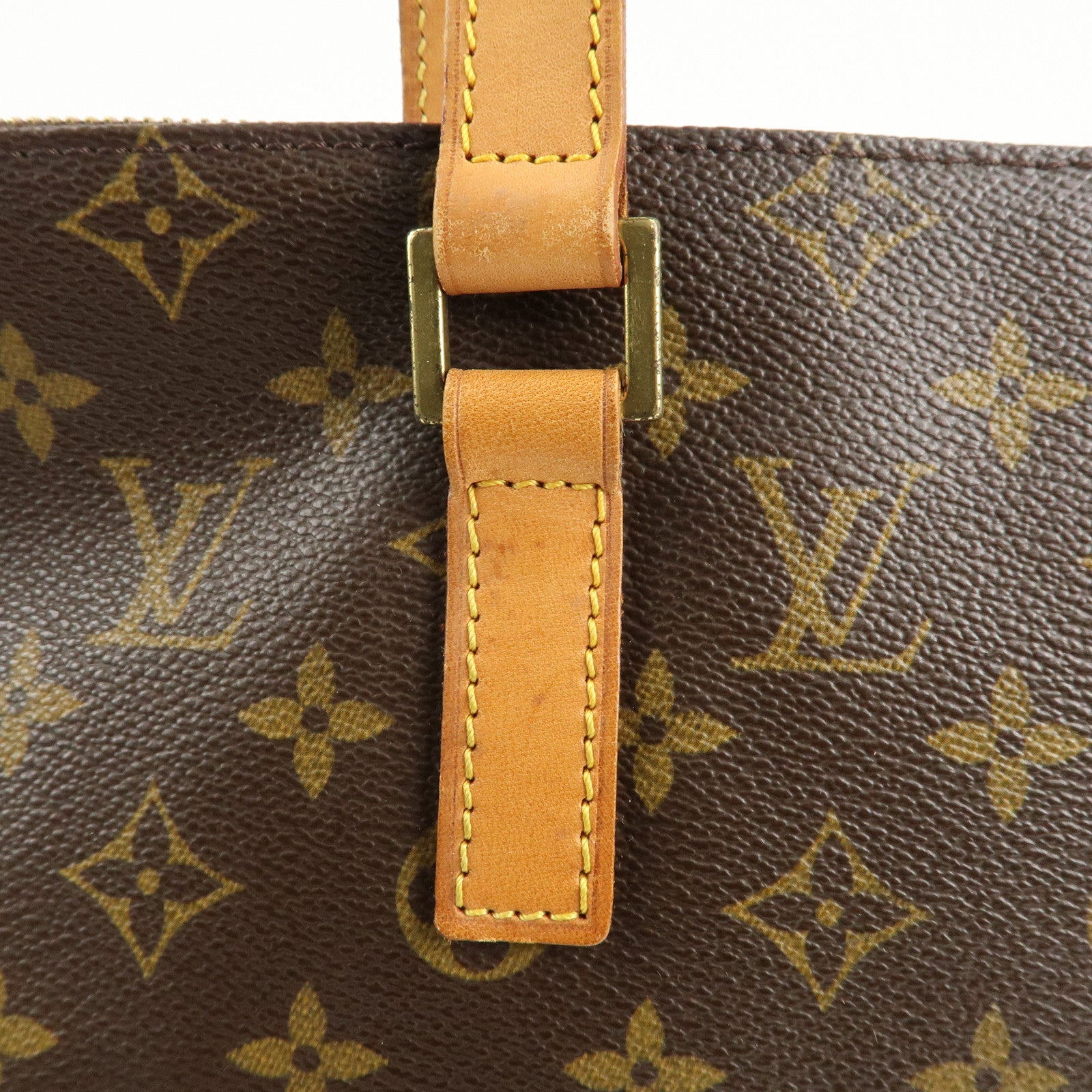 Louis Vuitton Monogram Cabas Mezzo Tote Bag Brown M51151 Used