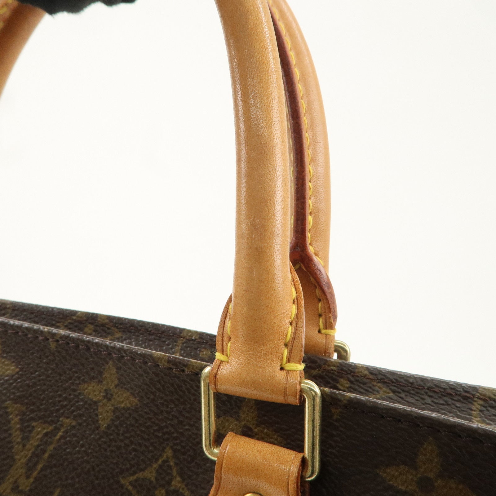 Louis Vuitton Monogram Sac Plat Hand Bag Brown M51140