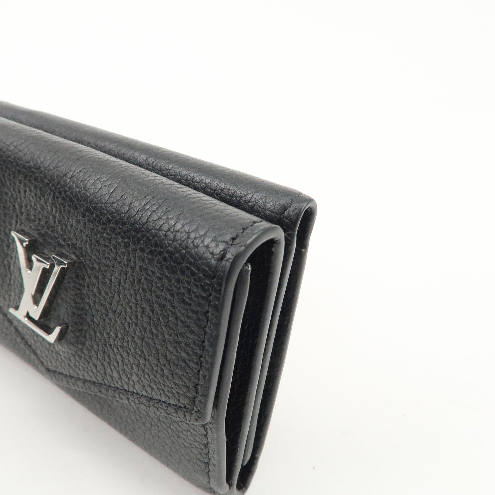 Louis Vuitton Lock Me Portefeuille Lock Mini Wallet Noir M63921