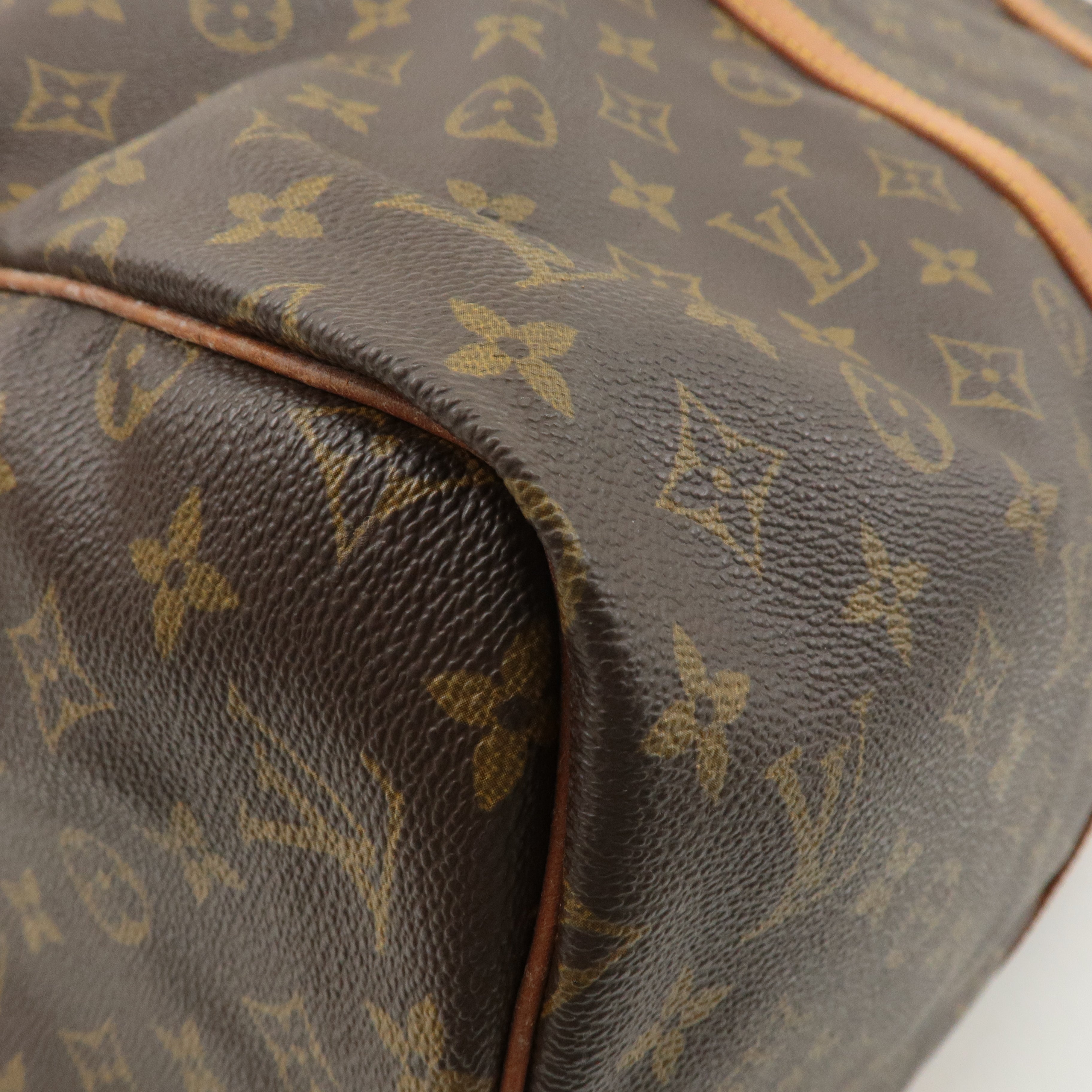 Louis Vuitton Monogram Sac Souple 55 Boston Bag Brown M41622