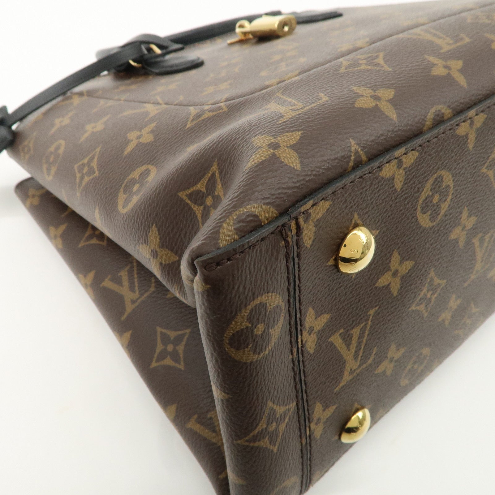 Louis Vuitton Monogram Flower Tote 2Way Hand Bag Noir M43550