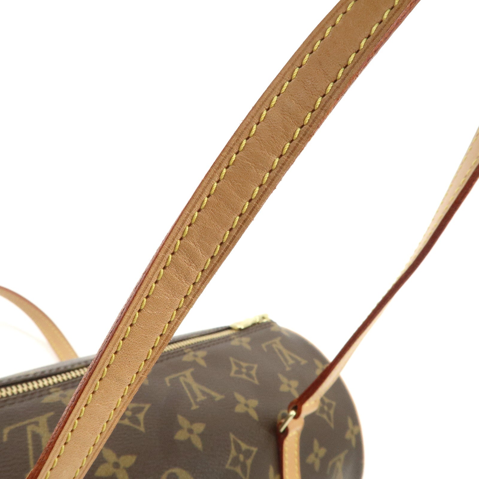 Louis Vuitton Monogram Papillon 30 Hand Bag Brown M51385