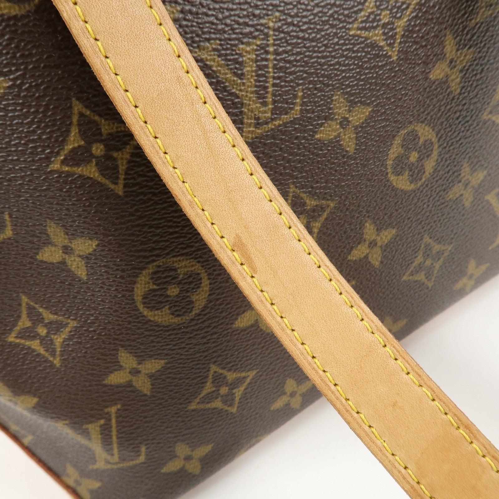 Louis Vuitton Monogram Cabas Piano Tote Bag Brown M51148 Used