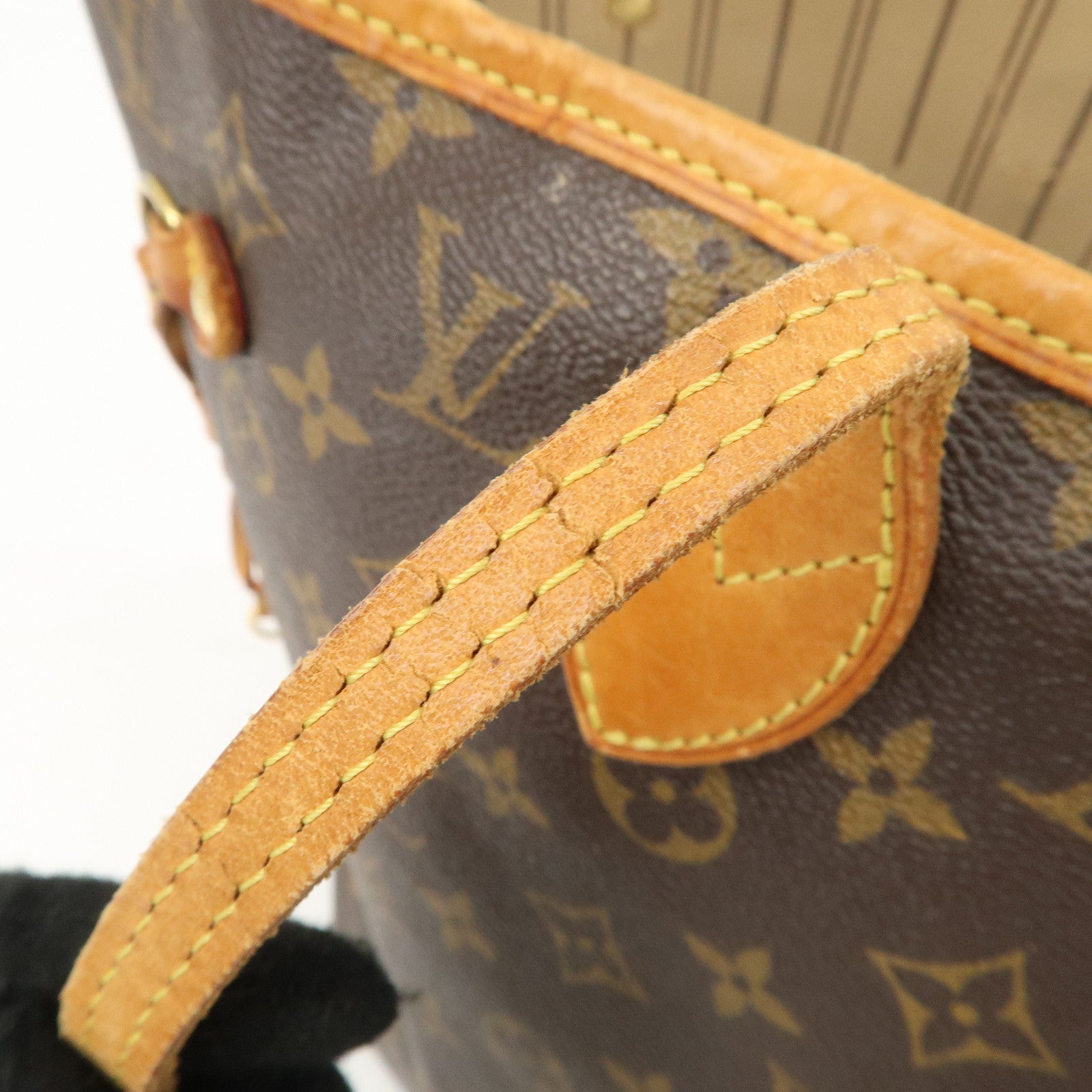 Louis Vuitton Monogram Neverfull MM Tote Bag Brown M40156 Used