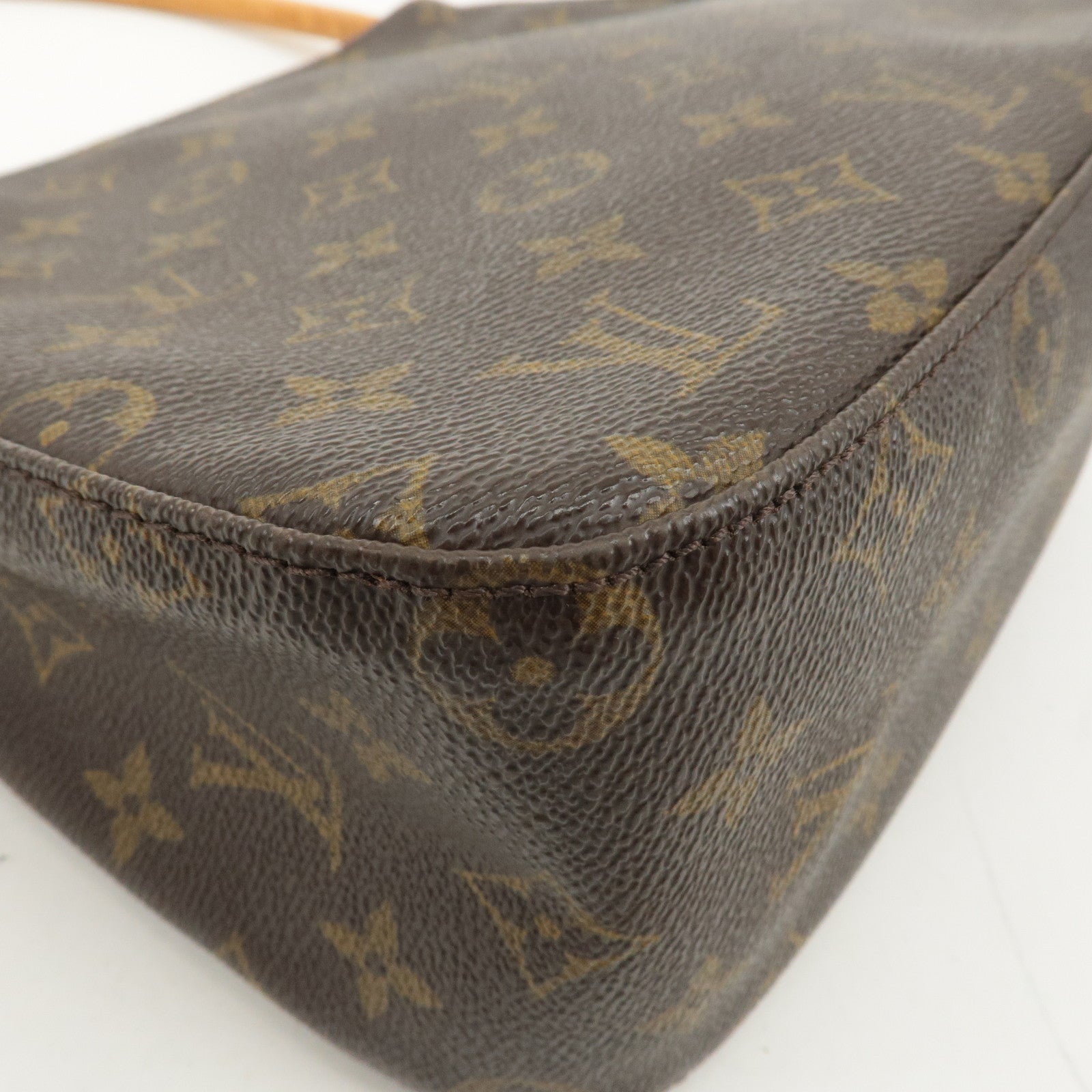 Louis Vuitton Monogram Looping MM Shoulder Bag Brown M51146