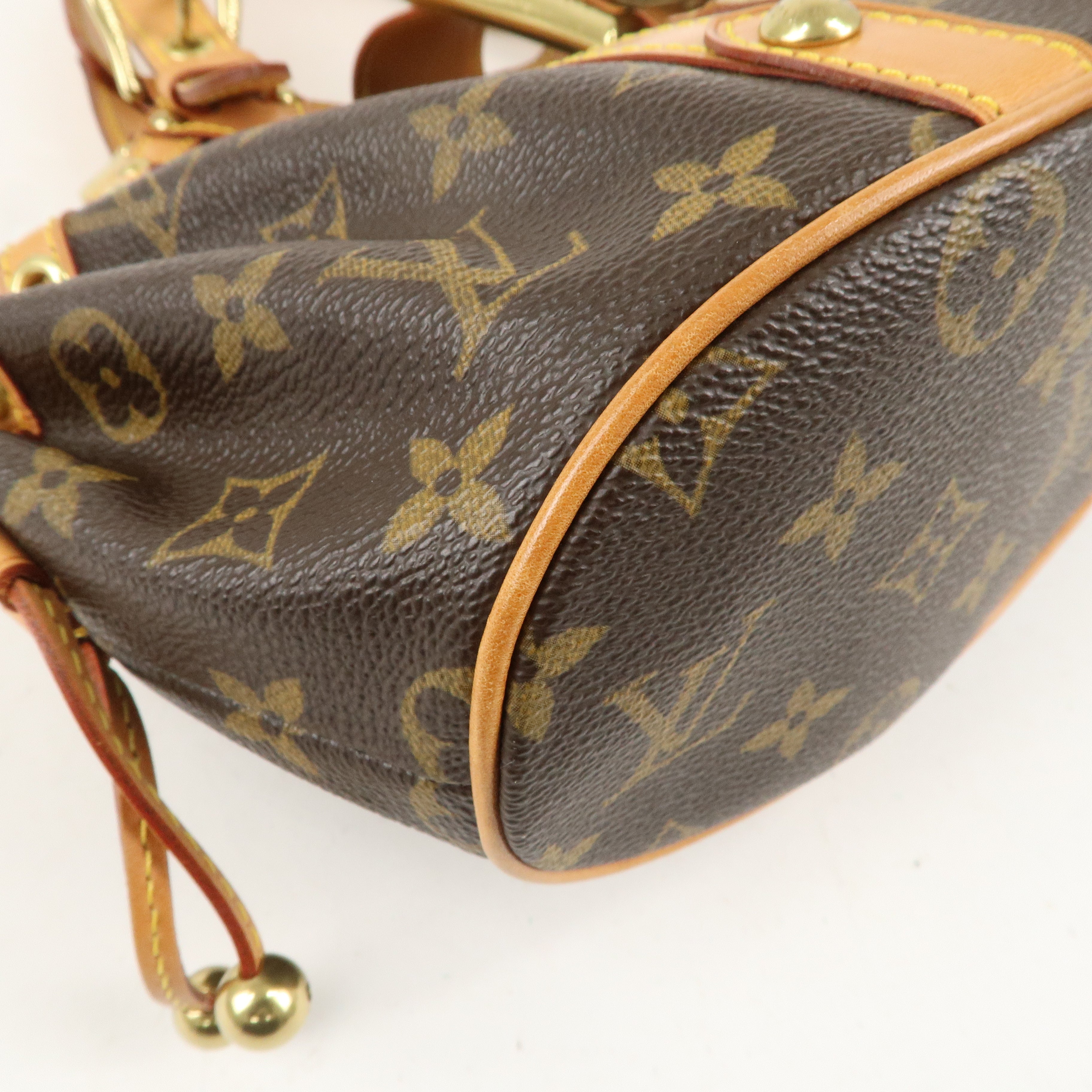 Louis Vuitton Monogram Theda GM Hand Bag Brown M92393