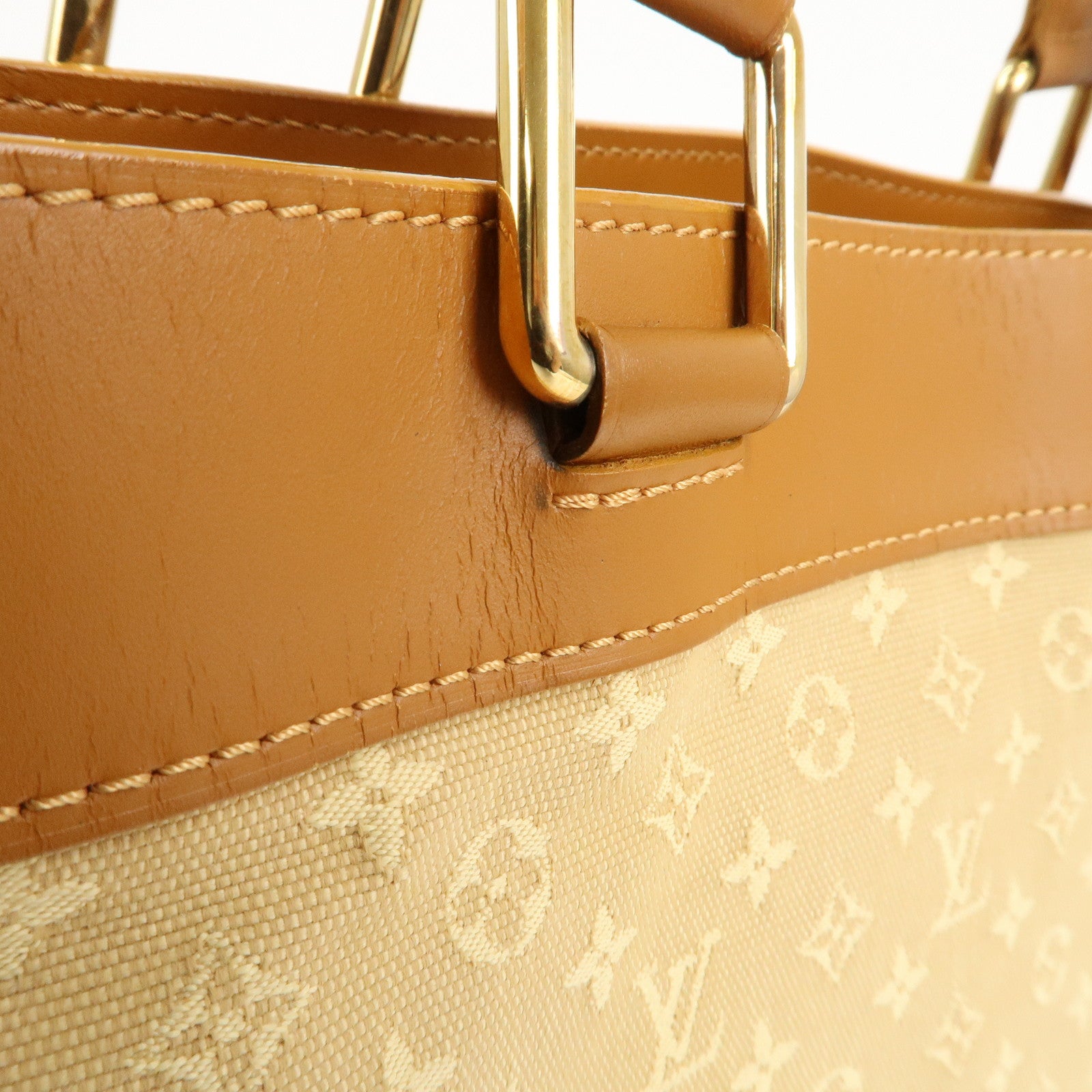 Louis Vuitton Monogram Mini Lucille GM Tote Bag Beige M92683