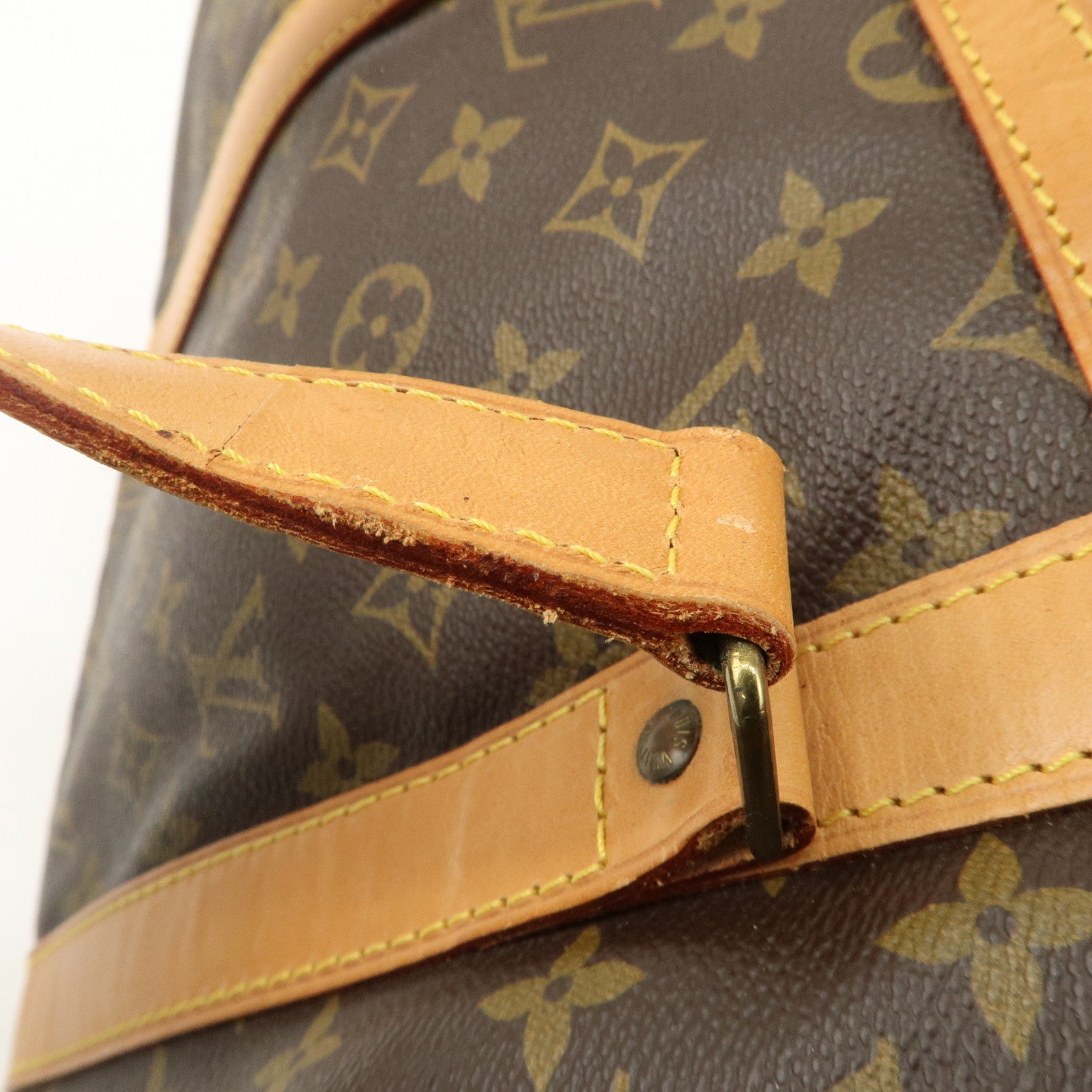 Louis Vuitton Monogram Sac Souple 45 Boston Bag Brown M41624 Used