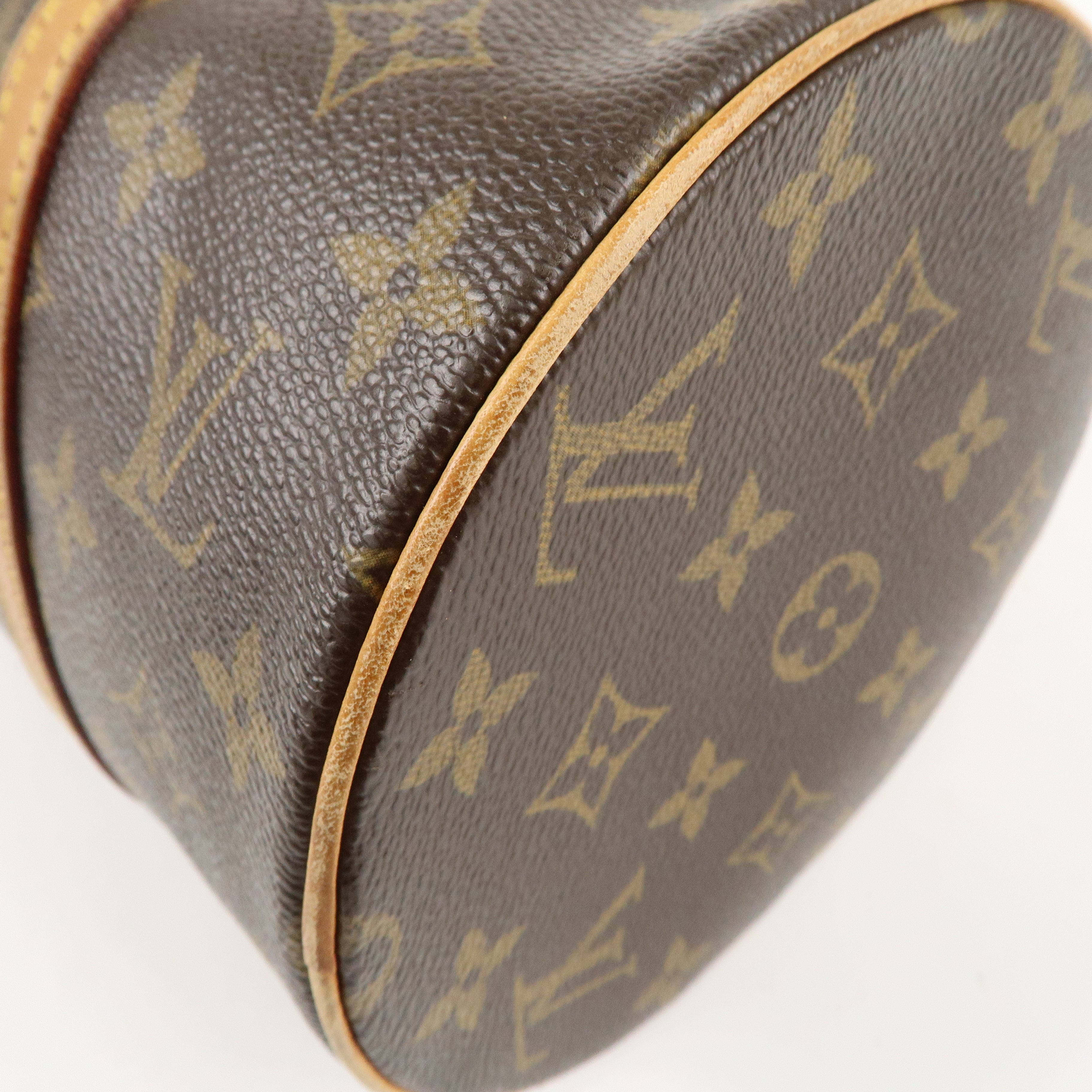 Louis Vuitton Monogram Papillon 30 Hand Bag Brown M51385