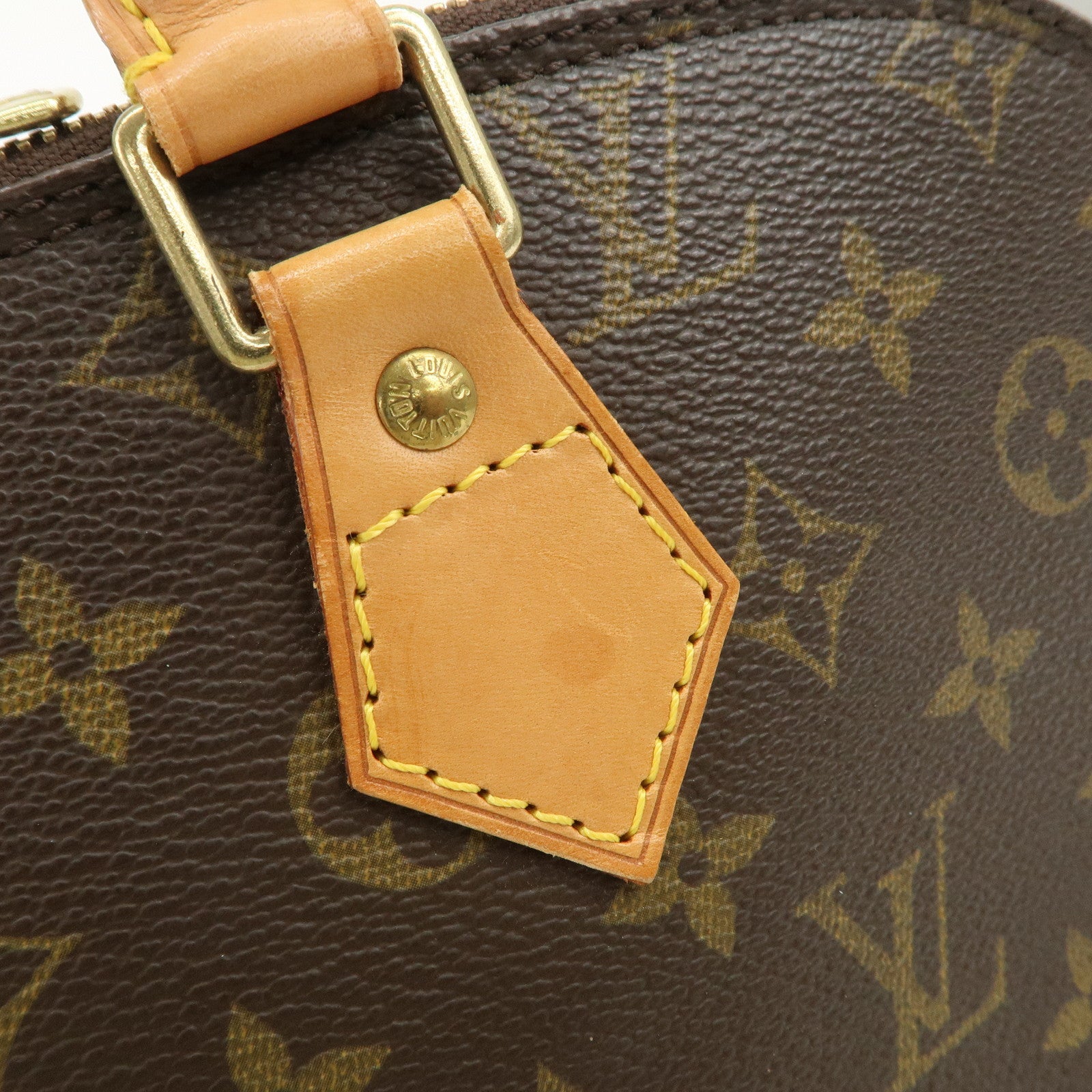 Louis Vuitton Monogram Alma Hand Bag Brown M51130