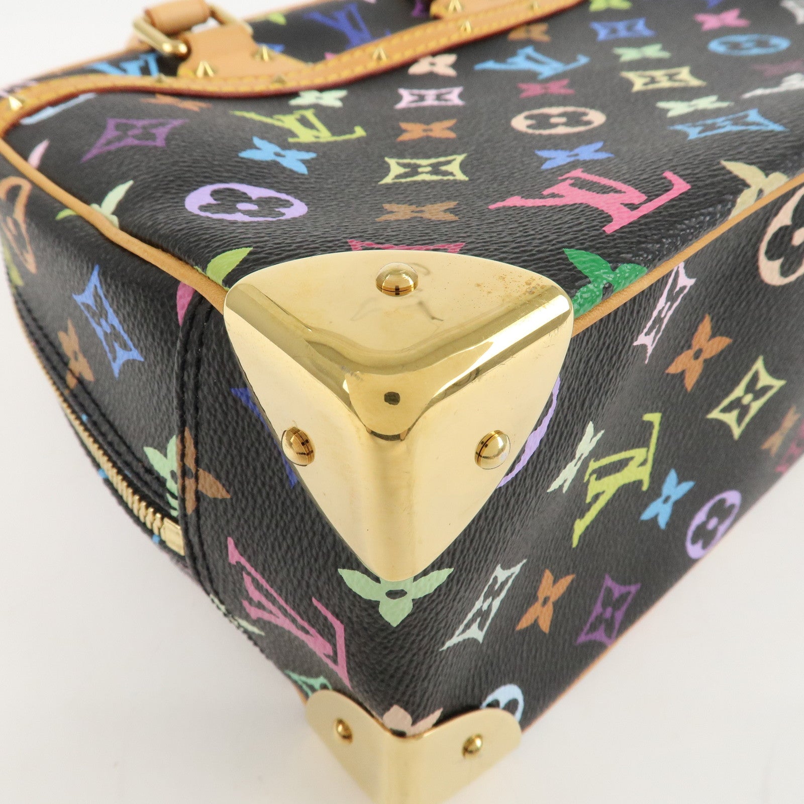 Louis Vuitton Monogram Multicolor Trouville Hand Bag M92662 Used