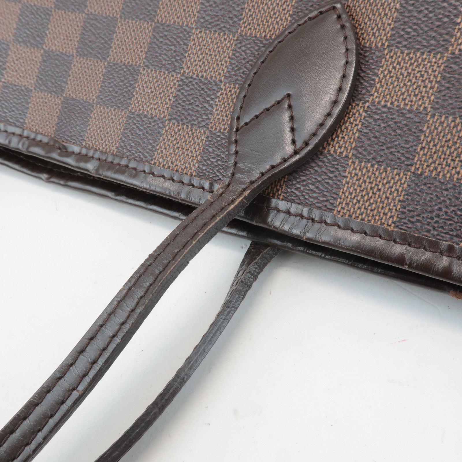 Louis Vuitton Damier Neverfull MM Tote Bag Damier Ebene N51105 Used