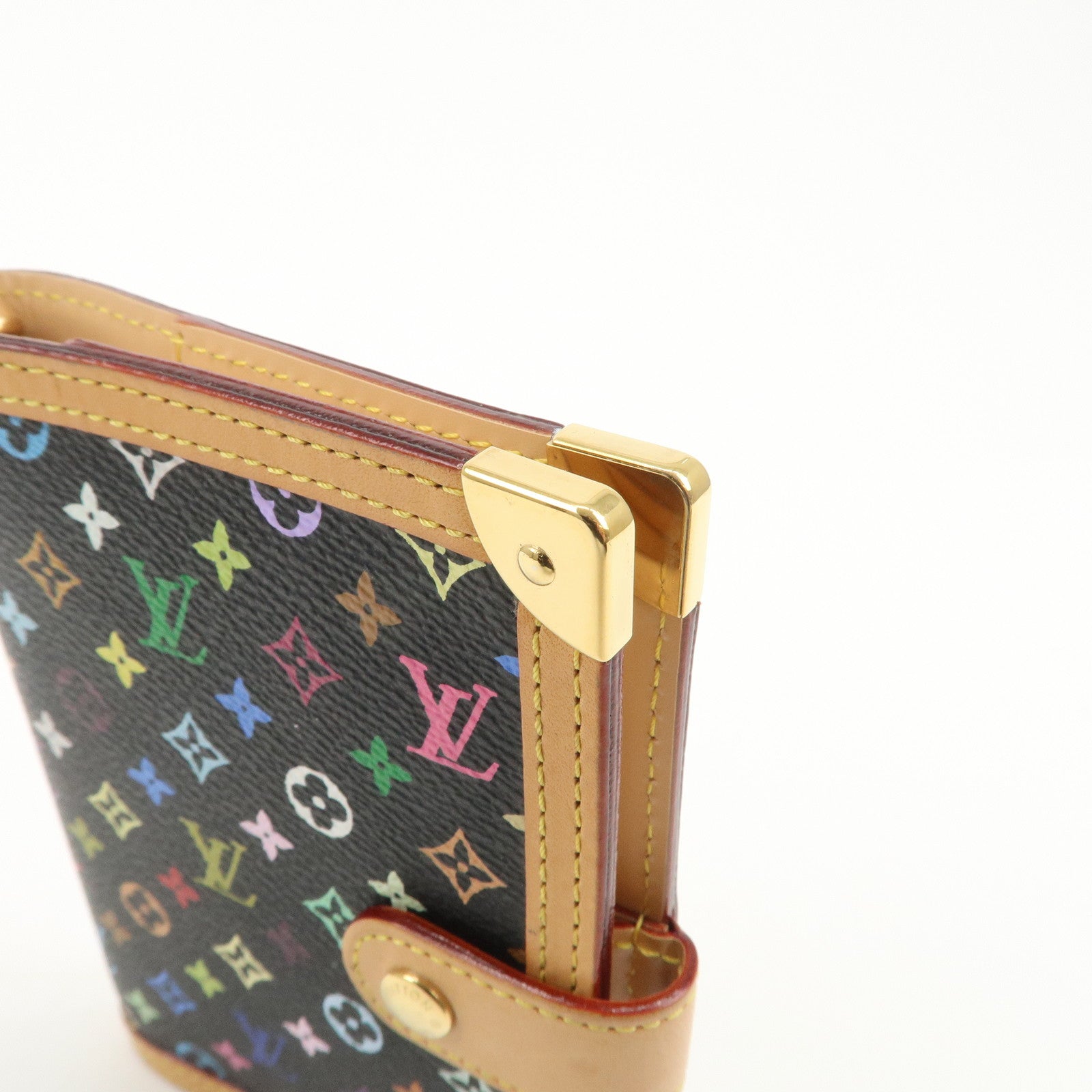 Louis Vuitton Monogram Multi Color Agenda PM Planner Cover R20895 Used